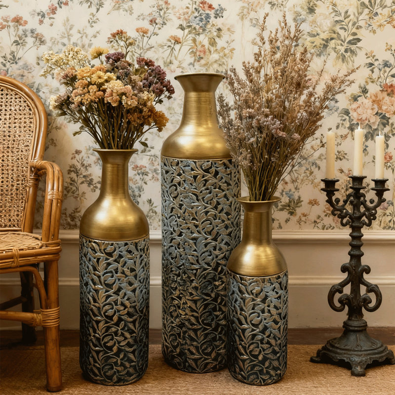 Metal Table Vase