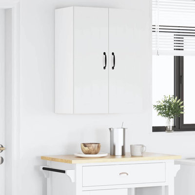 Vidaxl Kitchen Cabinet With Shelf 2 Pcs Concrete Grey 30 X 31 X 80 Cm