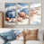 Toile naturelle avec cadre flottant