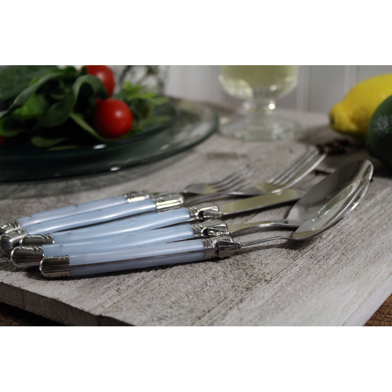 Laguiole 20 - Piece Stainless Steel Flatware Set - Service for 4, Brown