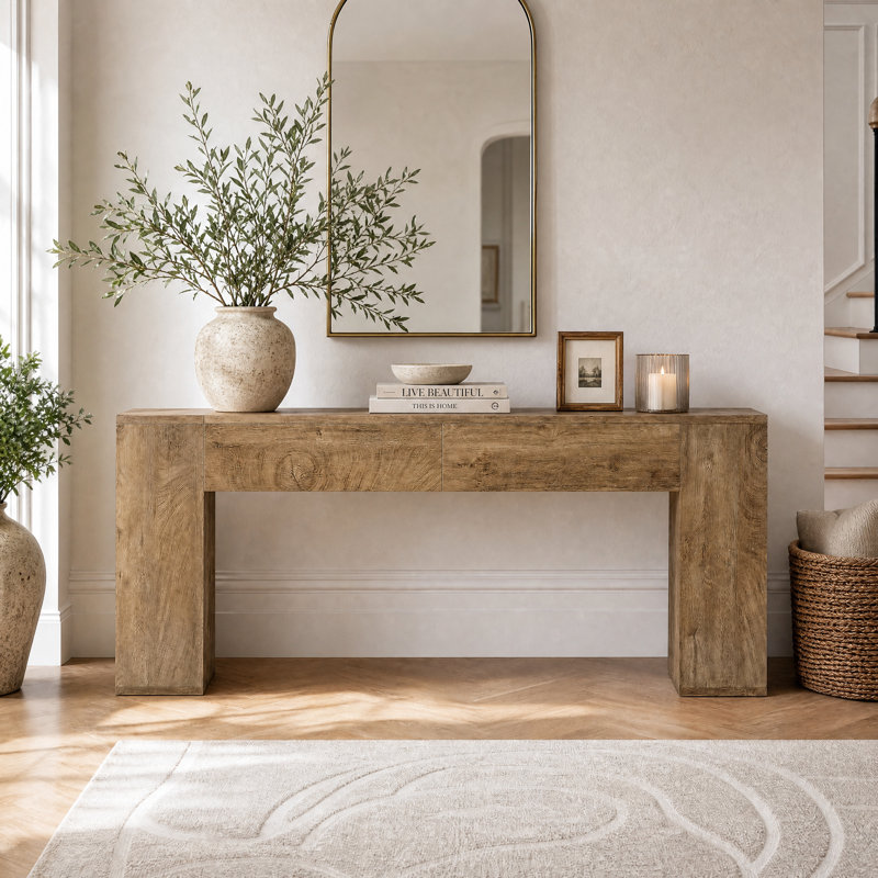Console 78,7 pouces, Brun