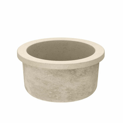 NativeStone Olivos 16" Round Bar Sink