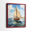 NAUTICAL Series CCCCXV - Reproduction encadrée de qualité supérieure - prêt à être accroché - aucun clou requis - aucun clou requis-668612597-668612596