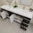 84" Double Bathroom Vanity Set with Drawers and Doors-70381263
