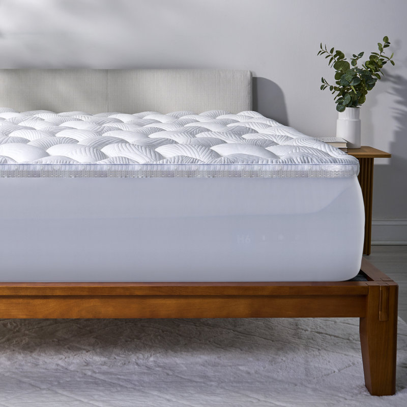 Surmatelas Bedgear React Pro Performance avec housse rafraîchissante instantanée, Très grand simple