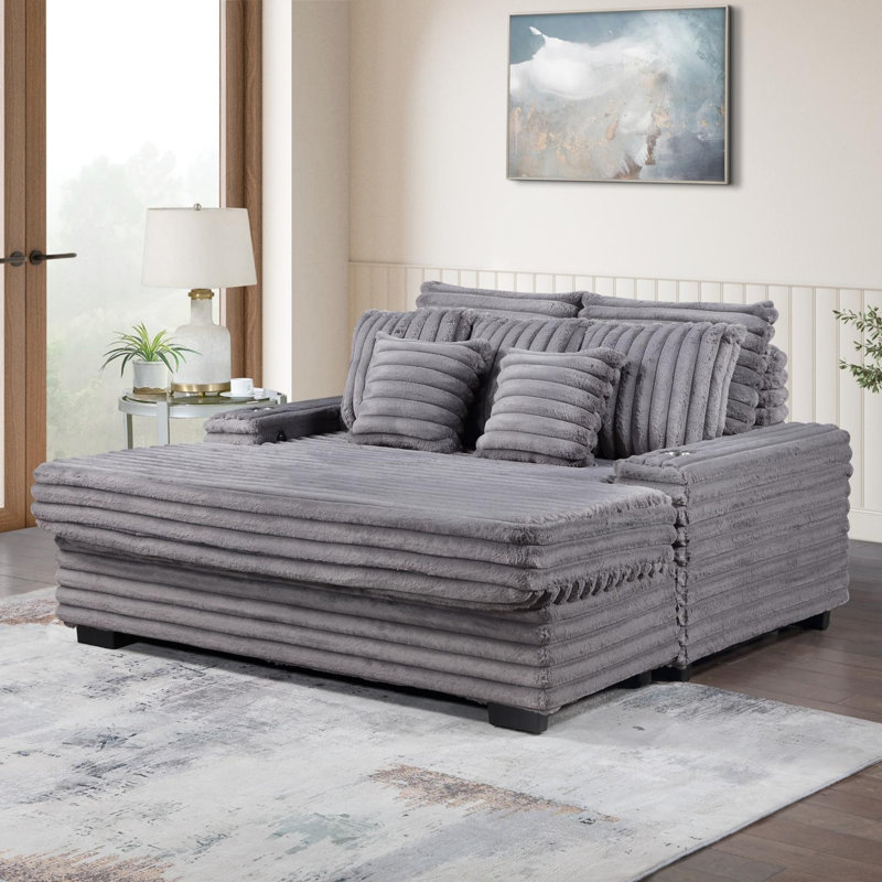 Méridienne surdimensionnée Corduroy