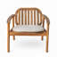 Fauteuil de patio extérieur en bois d'acacia