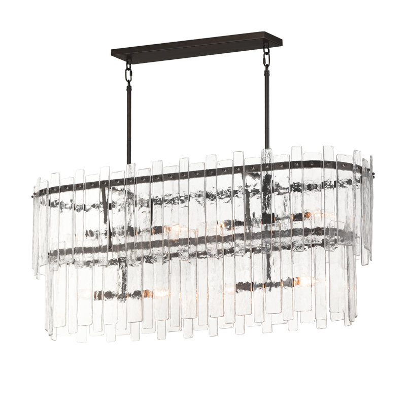 Luminaire suspendu linéaire Warren, Bronze foncé