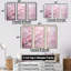 Minimalisme, cerisier rose - ensemble de reproductions d'art mural cerisier en fleurs-107763120-107763112