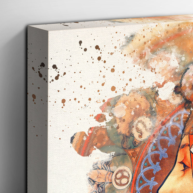 Mucha Zodiac Art - Wrapped Canvas, 50cm H x 50cm W