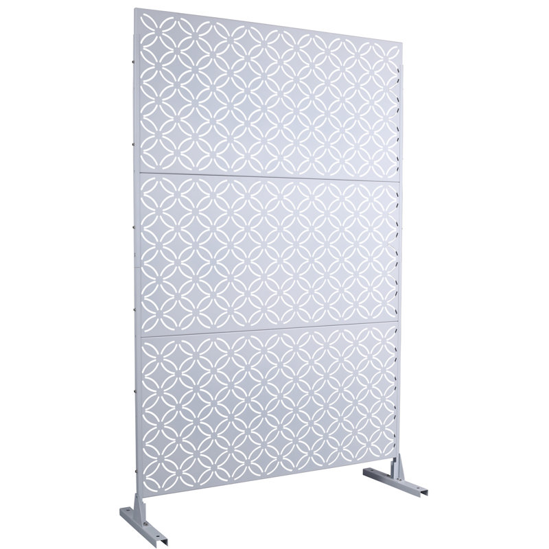 Écran d'intimité extérieur et intérieur H 76 po x l 48 po, Blanc