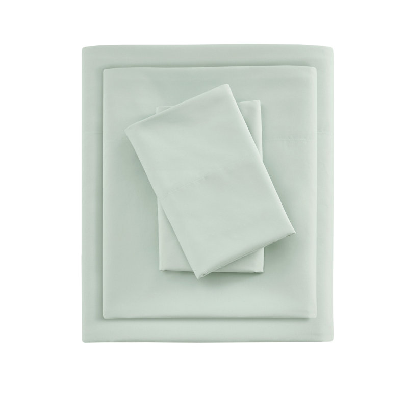 Smart All Season Microfiber Sheet Set, California King, Aqua
