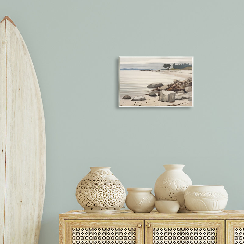 "Beach Rock View" par Petal Prints Design, H 10 po x l 15 po