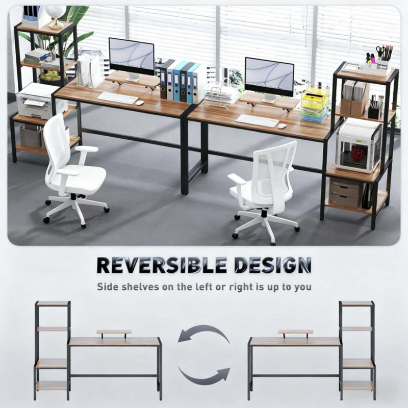 Bureau CPU avec support pour moniteur, bureau d'ordinateur