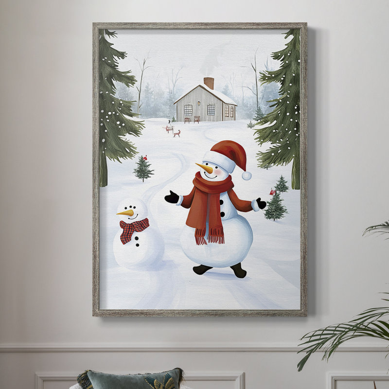 «Christmas Holiday Art» CCXLIX, reproduction encadrée - bois massif, H 15 po x l 12 po