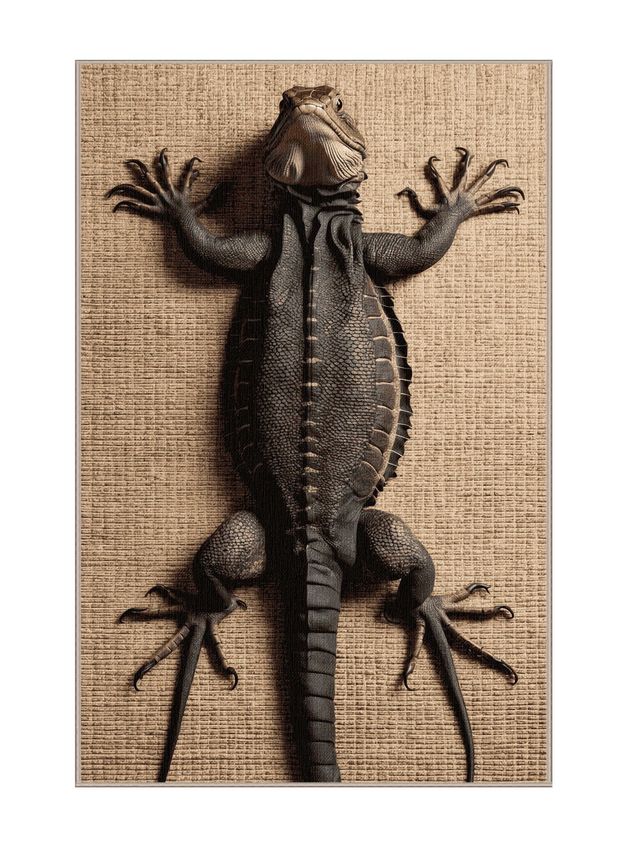 Cool Rug Lizard Foundry Select Washable Monitor Lizard Wildlife Area Rug | Wayfair