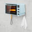 Support mural pour four à micro-ondes en acier inoxydable avec support à micro-ondes