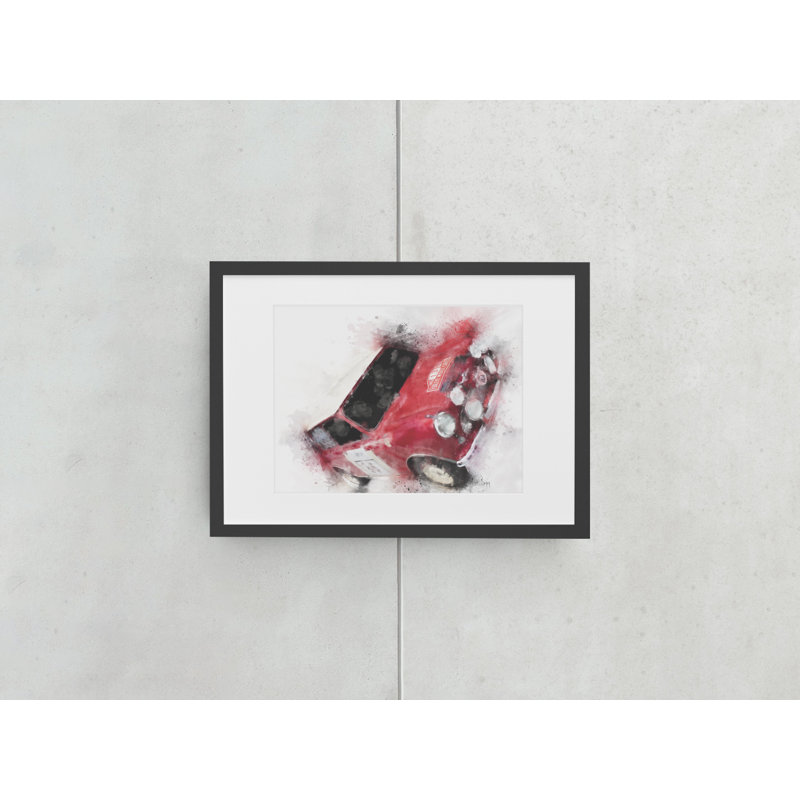 Mini Rally Car - Single Picture Frame Print
