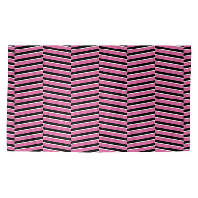 Rayures rose Tapis décoratif