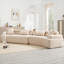 Canapé-lit modulaire | Canapé intérieur rembourré 4 places moderne pour le salon, la chambre à coucher | Kaki | Standard-2007661975