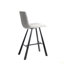 Tabouret de bar en tissu texturé Modern
