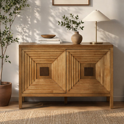 2-Door Accent Cabinet with Adjustable Shelves