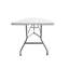 Table pliante en granit blanc Techni Home 6 pi avec poignée facile à transporter-128806484-128806487