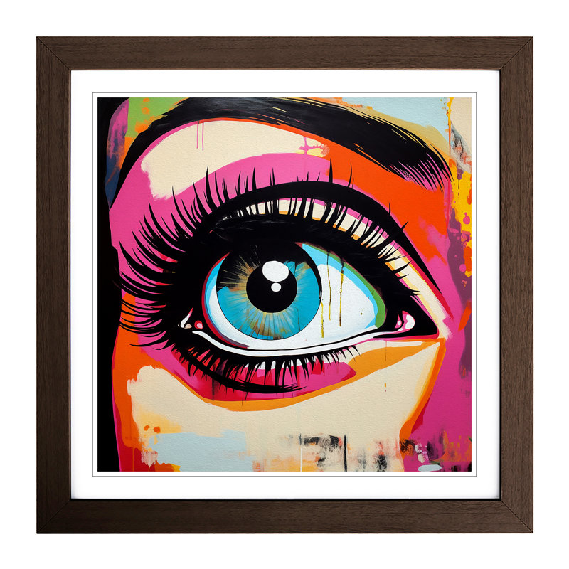 Single Picture Frame Print on Wood, Walnut