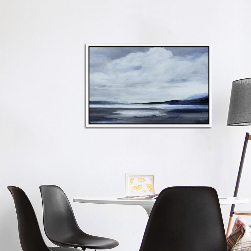 Distant Calm II by Stellar Design Studio - Painting on Canvas, 101.6 cm H x 66.04 cm W, White Floater Frame