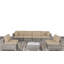 Ensemble de conversation pour 6 personnes avec coussins Euporie Wicker