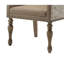 Chaise de salle à manger avec accoudoirs et tête de clou Script