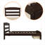 Structure de lit plateforme simple avec tiroir de rangement et support en lattes de bois sans sommier-354366187