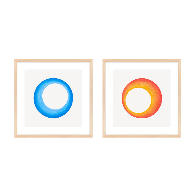 Torus Print by Katy Montica, 16" H x 16" W x 1.25" D , Brown