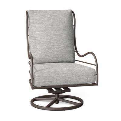 Chaise berçante pivotante en aluminium Carmel - Gris ardoise