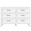Commode moderne à 6 tiroirs pour chambre à coucher, commode de rangement moderne, armoire de rangement compacte pour garde-robe, couloir, entrée, petits espaces-860590992-860590995