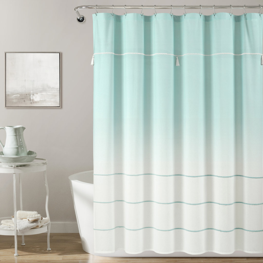 Single Shower Curtain Lush Decor 