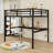 Metal Loft Bed With LED Lighted-686565623
