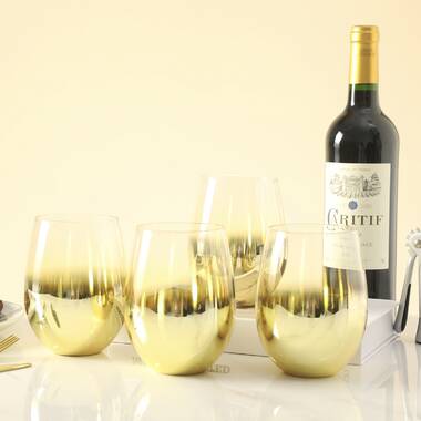 Orren Ellis Modern 6 Piece 108 oz. All Purpose Wine Glass Set