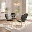 Chaises d'appoint rembourrées en velours Kayda-1392193949