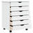 Ladehe MOSS 6-Drawer Chest with Wheels, Solid Pinewood-614696115
