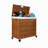 Modern Wicker Rolling Laundry Hamper with Handles-100969976