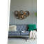 Décoration murale feuille d'or 38,5 x 22 x 4,2 po Seretha
