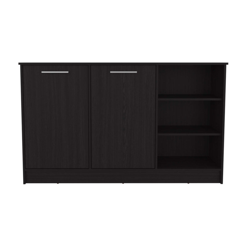 Ginger Kitchen Island, Black