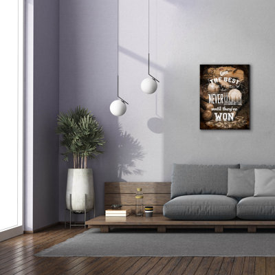 Épopée Graffiti «Never Quit» par Art Licensing Studio, art mural sur toile, 26 po x 34 po