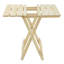 Table pliante carrée d'extérieur en bois massif pour terrasse, balcon, conception portable peu encombrante