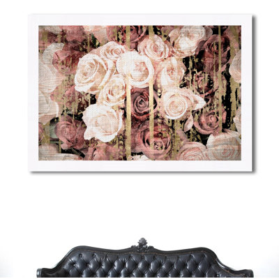 «Floral and Botanical Glam Shabby Elegance Romance Florals» par Oliver Gal - impression encadrée sur papier