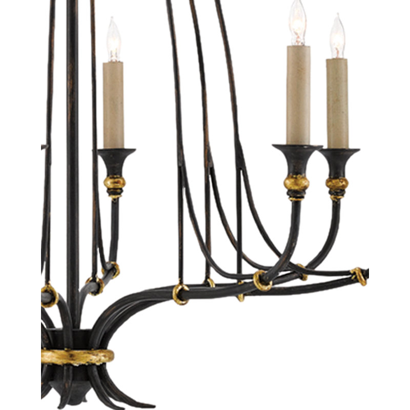 Lustre classique / traditionnel à 8 lumières de style bougie Folgate