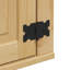 Vidaxl Cabinet With Storage SKI Honey Brown Solid Pine Wood Modern Furniture