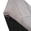 Lit plateforme tapissier grand en velours gris avec tête de lit à oreilles, 1 grand tiroir de rangement et 2 têtes de lit en velours, unités ovales-121104836