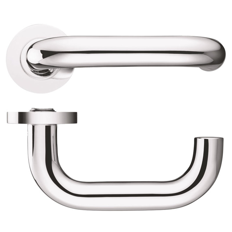 Latch Right Hand Door Handle, Polished Chrome